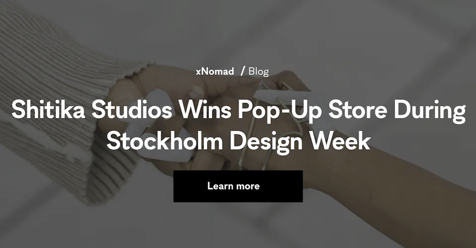 Shitika Studios Wins Pop-Up Store During Stockholm Design Week