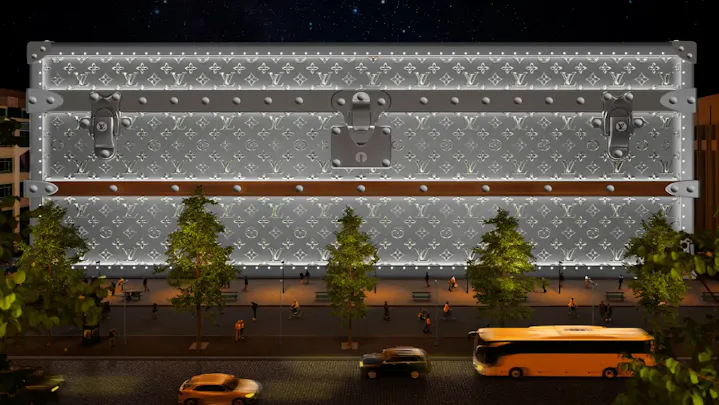 LOUIS VUITTON 103 AVENUE DES CHAMPS ELYSEES COTE FACE NUIT