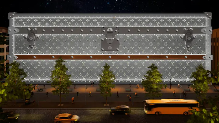 LOUIS VUITTON 103 AVENUE DES CHAMPS ELYSEES COTE FACE NUIT