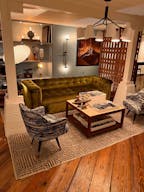 A modern retail space with attached garden and garden office - Image 2