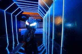 Large blackout studio with high ceilings, a Sport Bike, controllable sound synchronized RGB Lights, and RGB Tunnel for car photo and video shoots - Image 7