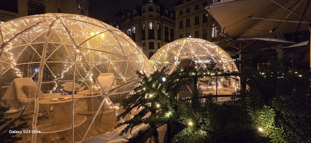 Tente Pop-up 4m2 sur terrasse �ph�m�re d'hiver - Image 0