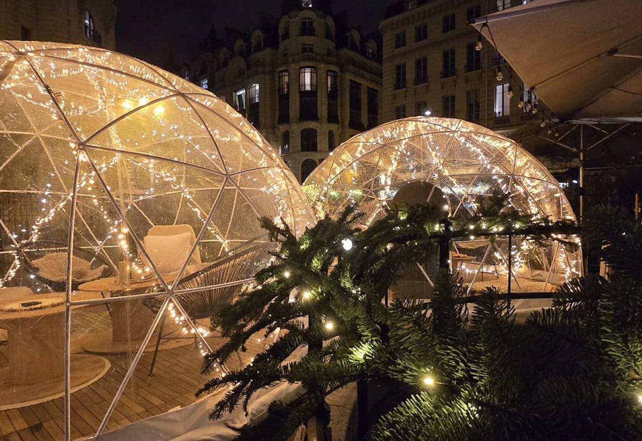 Tente Pop-up 4m2 sur terrasse �ph�m�re d'hiver - Image 0