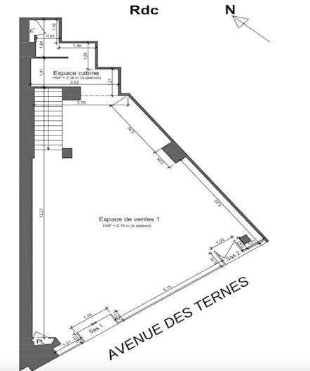 Boutique for Rent - Paris 17th Ternes - Image 2