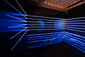 Large blackout studio with high ceilings, a Sport Bike, controllable sound synchronized RGB Lights, and RGB Tunnel for car photo and video shoots - Image 2