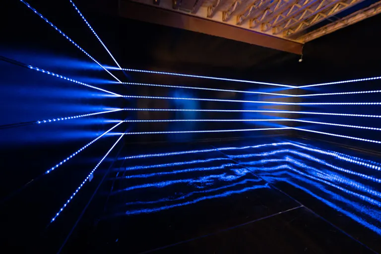 Large blackout studio with high ceilings, a Sport Bike, controllable sound synchronized RGB Lights, and RGB Tunnel for car photo and video shoots - Image 2