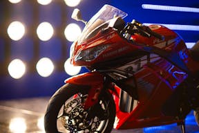 Large blackout studio with high ceilings, a Sport Bike, controllable sound synchronized RGB Lights, and RGB Tunnel for car photo and video shoots - Image 9