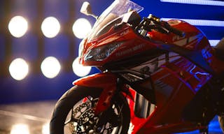 Large blackout studio with high ceilings, a Sport Bike, controllable sound synchronized RGB Lights, and RGB Tunnel for car photo and video shoots - Image 9