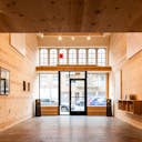 Beautiful hand built wood gallery in the Sunset