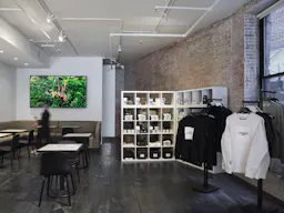 High traffic retail space in trendy Tribecca based Laughing Man Cafe - Image 1