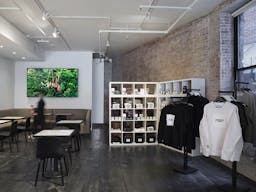 High traffic retail space in trendy Tribecca based Laughing Man Cafe - Image 1