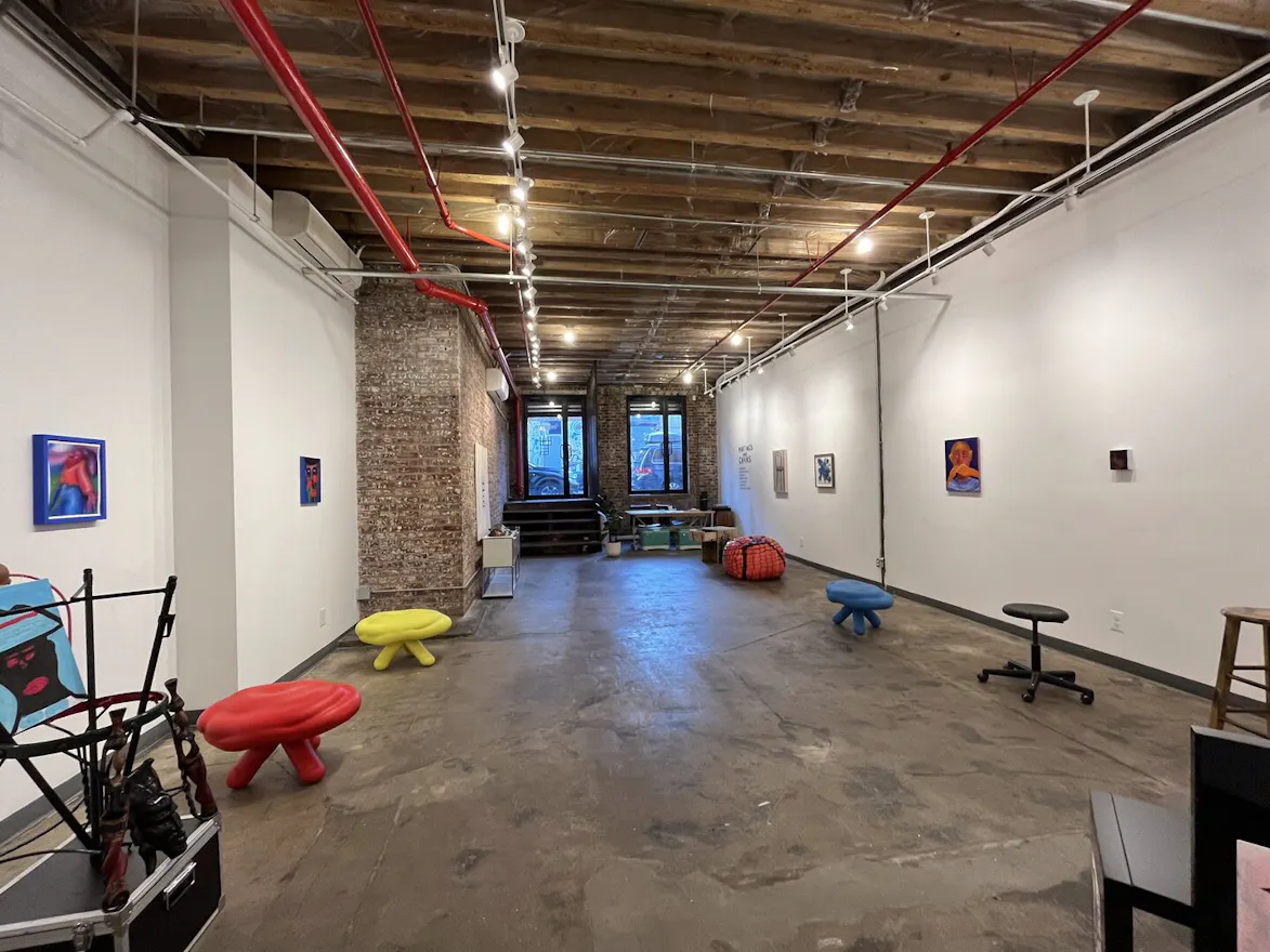 White Box with Brick Accent Wall Premium Gallery Space - Image 0