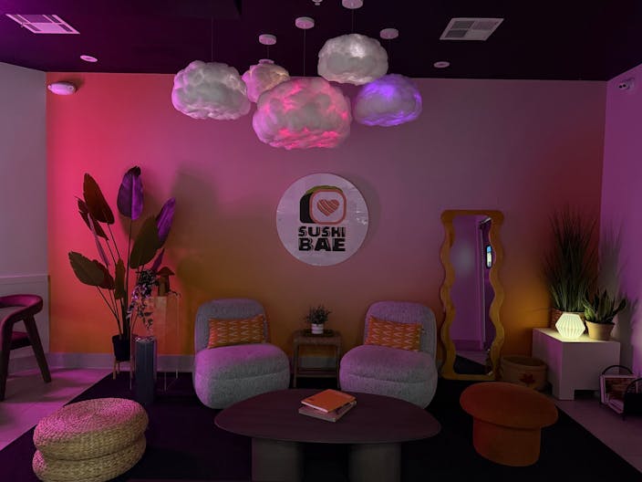 Sweet and vibrant Sushi Spot with subtle elegant aesthetics. - Image 2