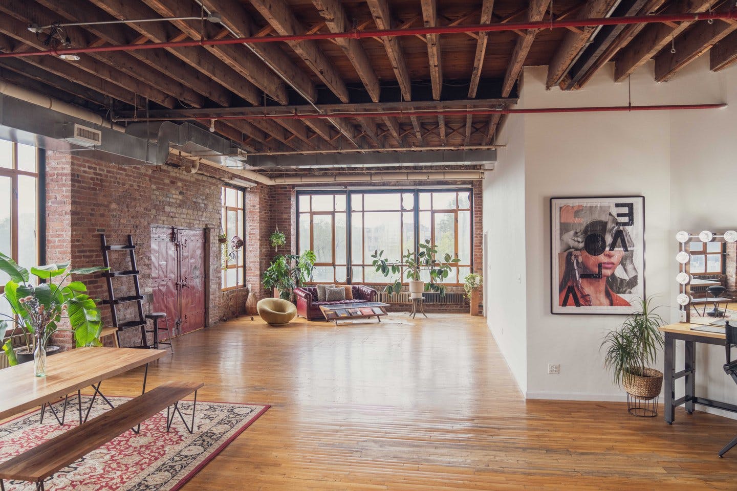 1,700 Sq Ft Industrial Corner Loft and Photo Studio in Brooklyn