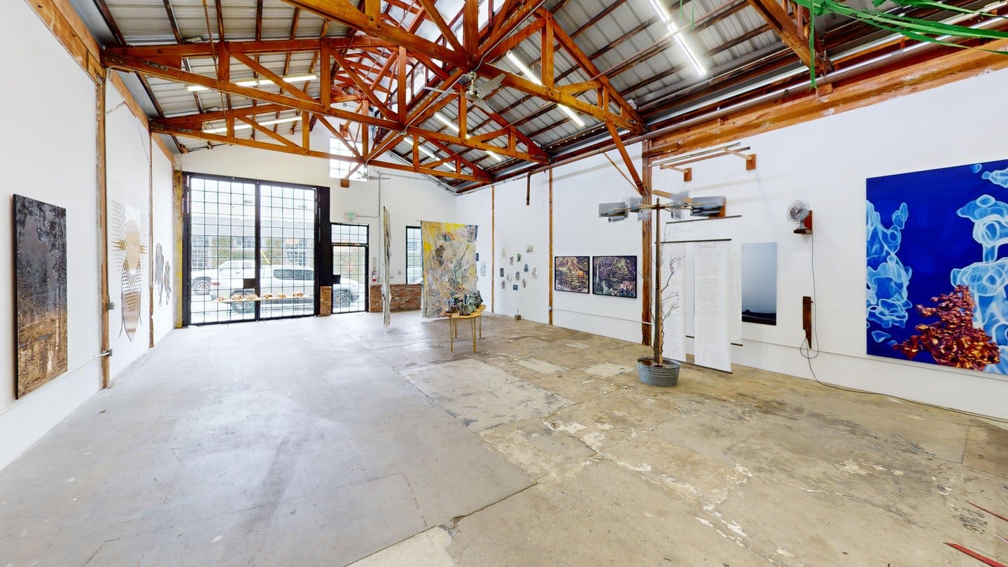 Contemporary Art Gallery with Living Room and Bar