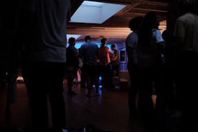 Stunning Mezzanine Lounge Overlooking Classic Car Showroom - Image 5