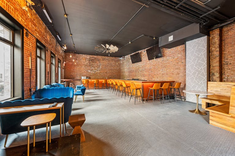 Spacious, Private Luxe Lounge w/ Exposed Brick & Woodwork - Image 2