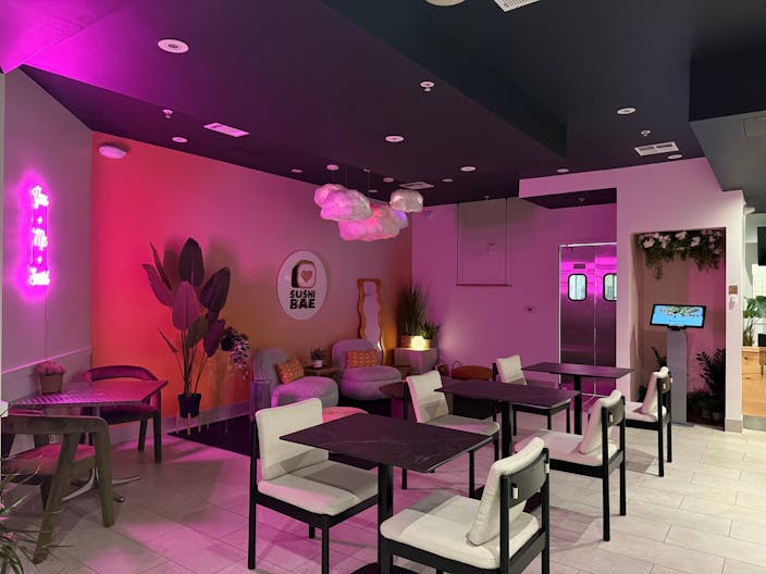 Sweet and vibrant Sushi Spot with subtle elegant aesthetics. - Image 3