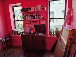 Bright pink and playful art studio with (or without!) work table/chair - Image 4