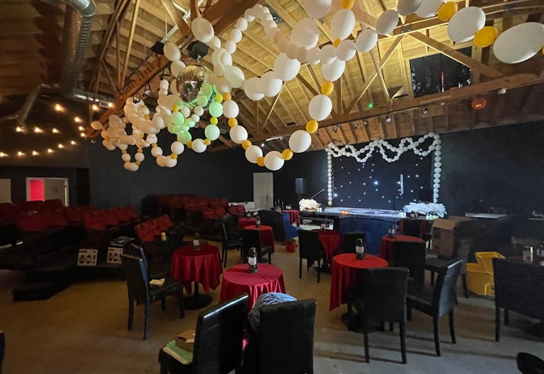 Gorgeous Space with moveable Seats and Red Velvet Curtains - Image 3