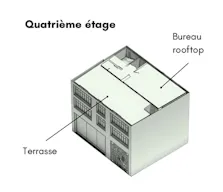 Location bureau individuel avec acc�s aux communs, dans un immeuble d'architecte coeur des Chartrons � Bordeaux - 30M2 - Image 20