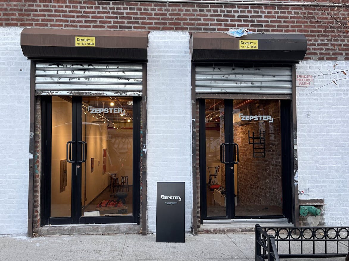 White Box with Brick Accent Wall Premium Gallery Space - Image 2