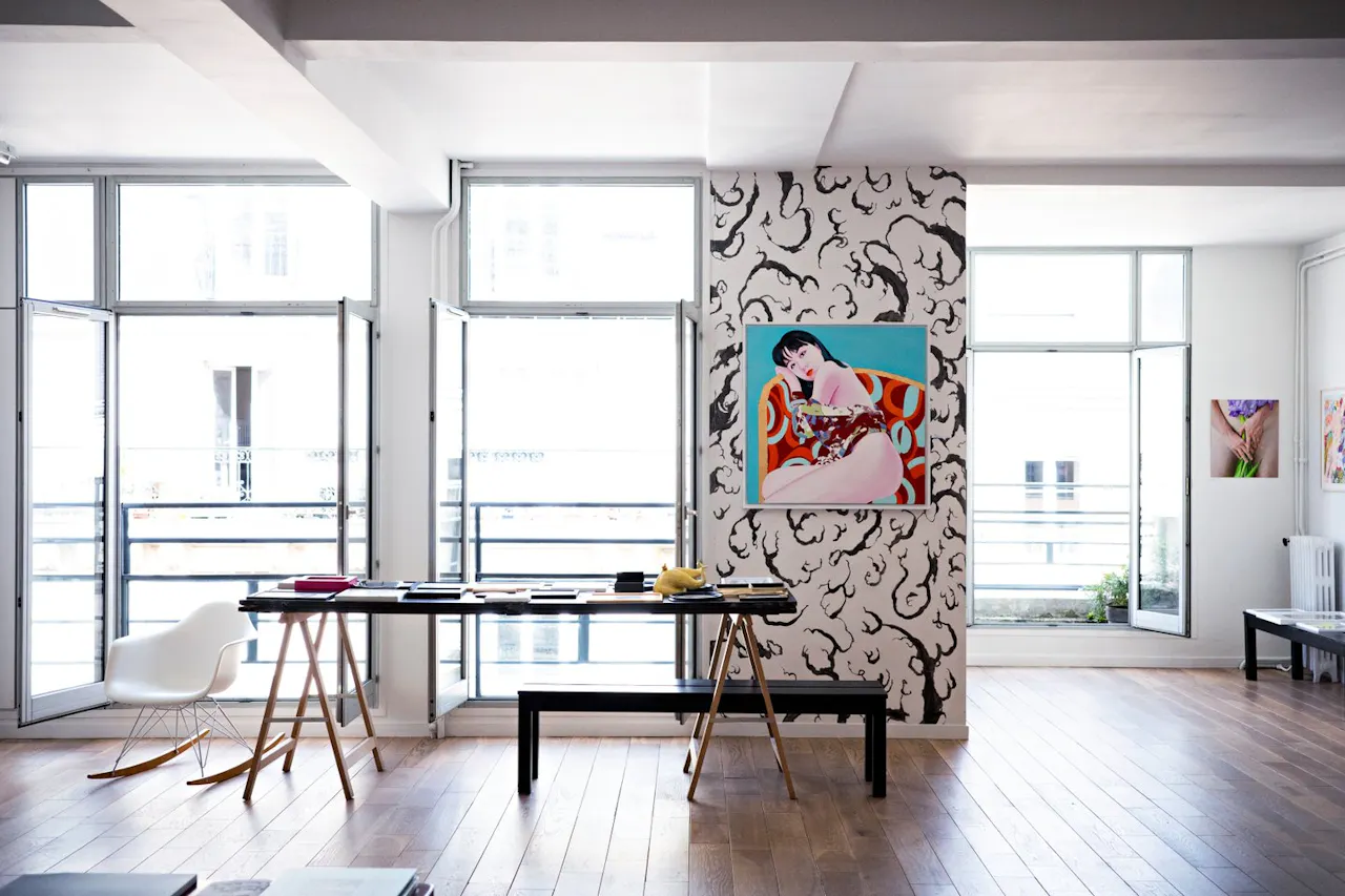 Galerie Loft en �tage avec vue sur les toits de Paris - Image 0