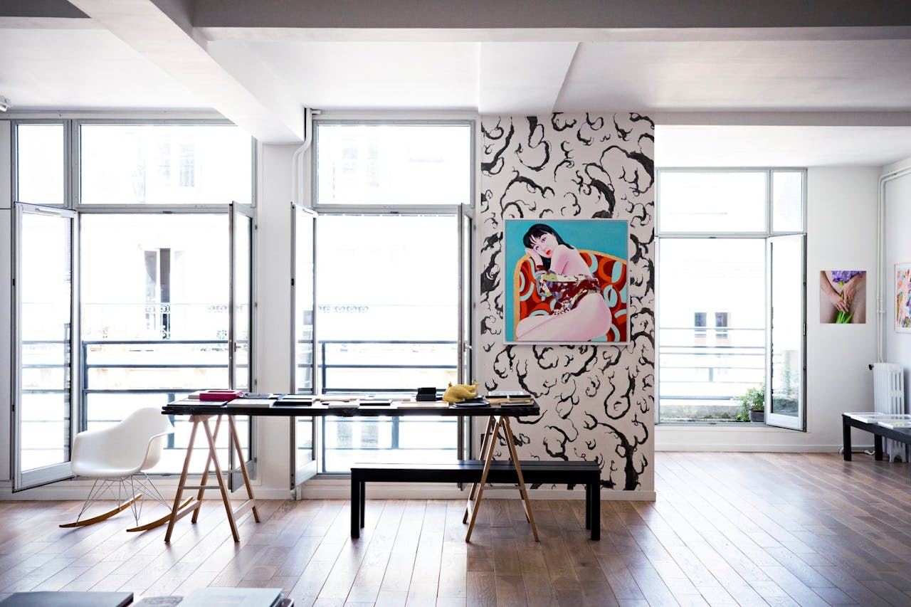 Galerie Loft en �tage avec vue sur les toits de Paris - Image 0