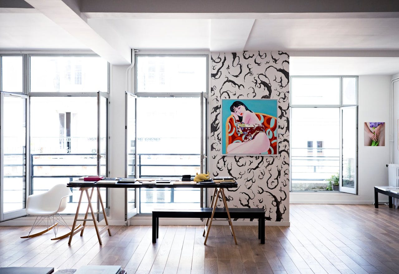 Galerie Loft en �tage avec vue sur les toits de Paris - Image 0