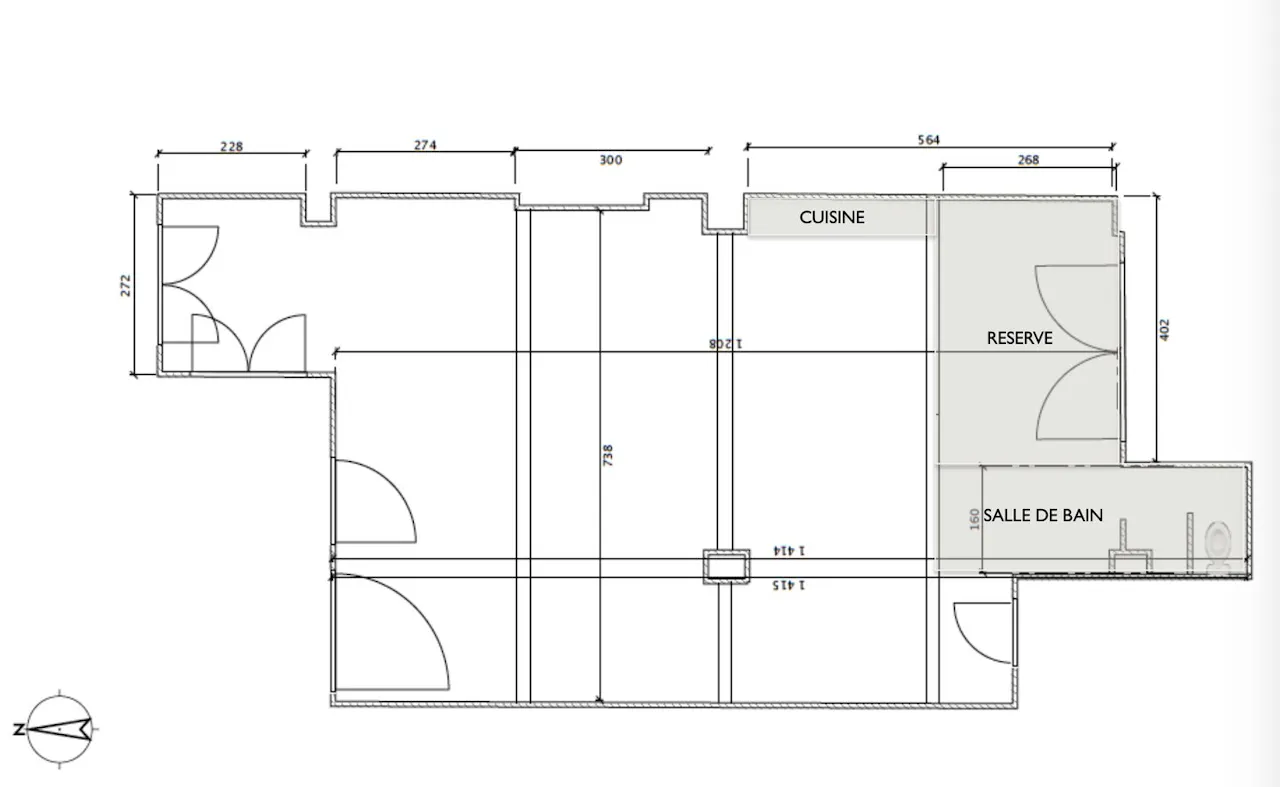 Galerie Loft en �tage avec vue sur les toits de Paris - Image 2