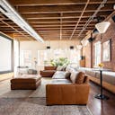 Comfortable and Chic Screening Room