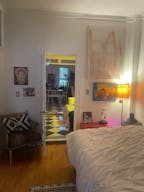 Gorgeous Old School Brooklyn Apt with giant windows / maple black and white floors / molding / full of art and live plants - Image 10