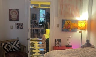 Gorgeous Old School Brooklyn Apt with giant windows / maple black and white floors / molding / full of art and live plants - Image 10