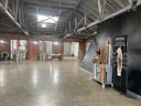 Old school Warehouse with exposed bow truss ceilings