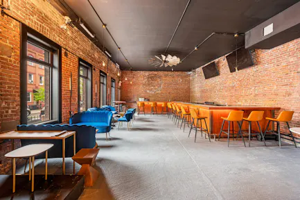 Spacious, Private Luxe Lounge w/ Exposed Brick & Woodwork - Image 0