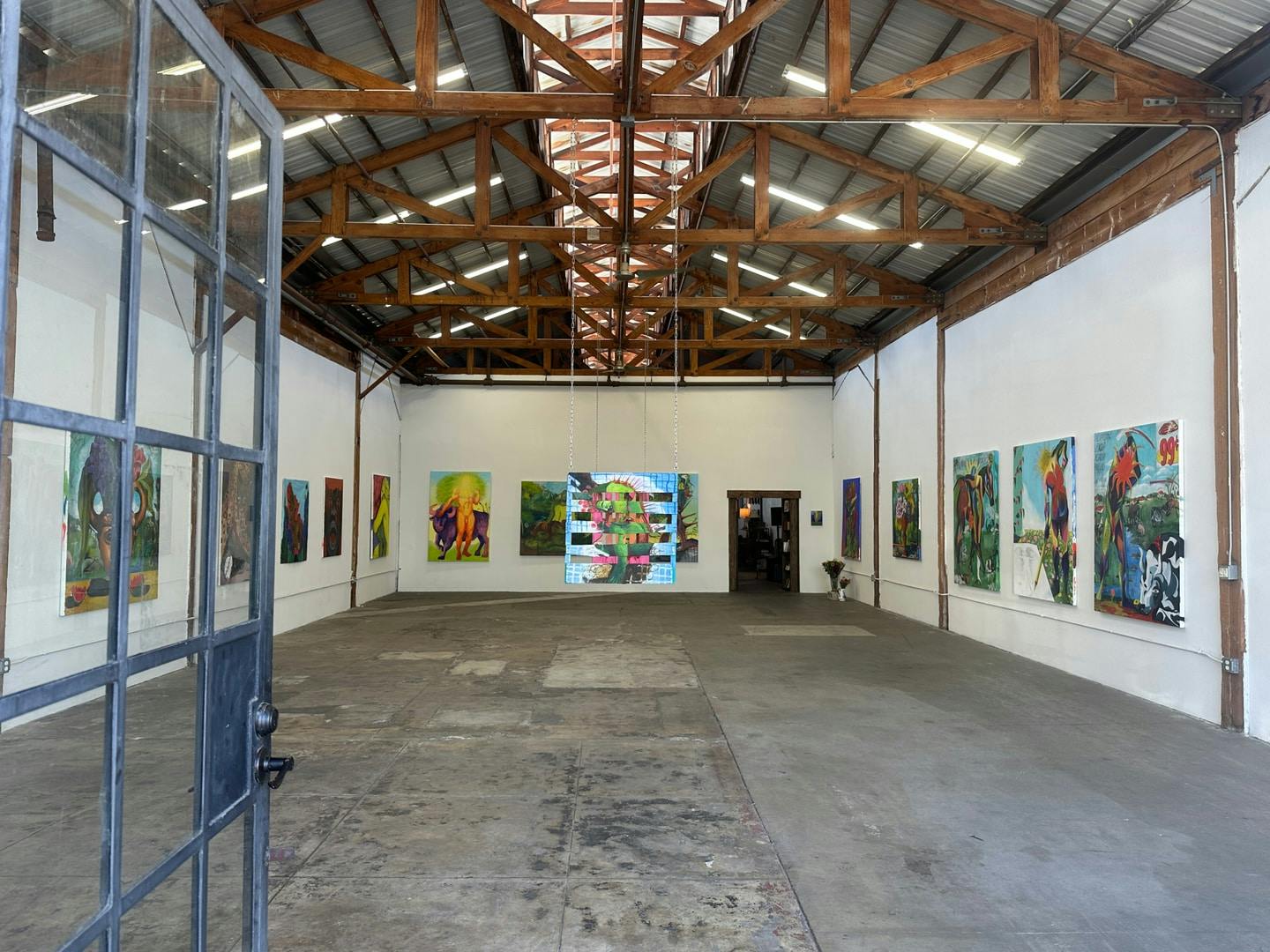 Contemporary Art Gallery with Living Room and Bar