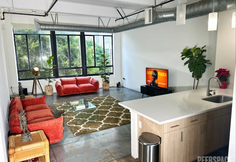 Modern Bohemian Artist Lounge and Event Space with Rooftop Access in DTLA - Image 1