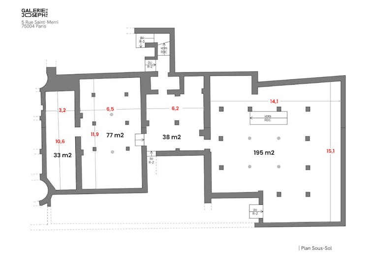 1,200 sqm Grand Showroom on Rue Saint-Merri, Paris