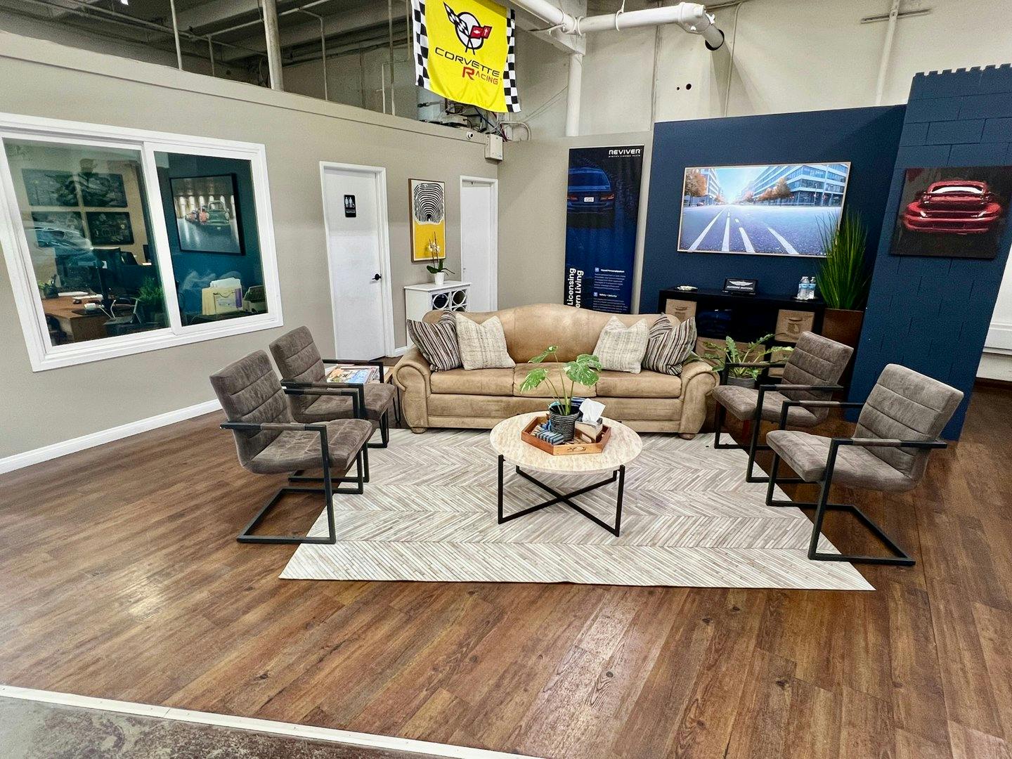 Luxury Car Dealership in Warehouse Space