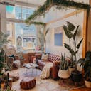 Plant-filled Community Space in the Marina District