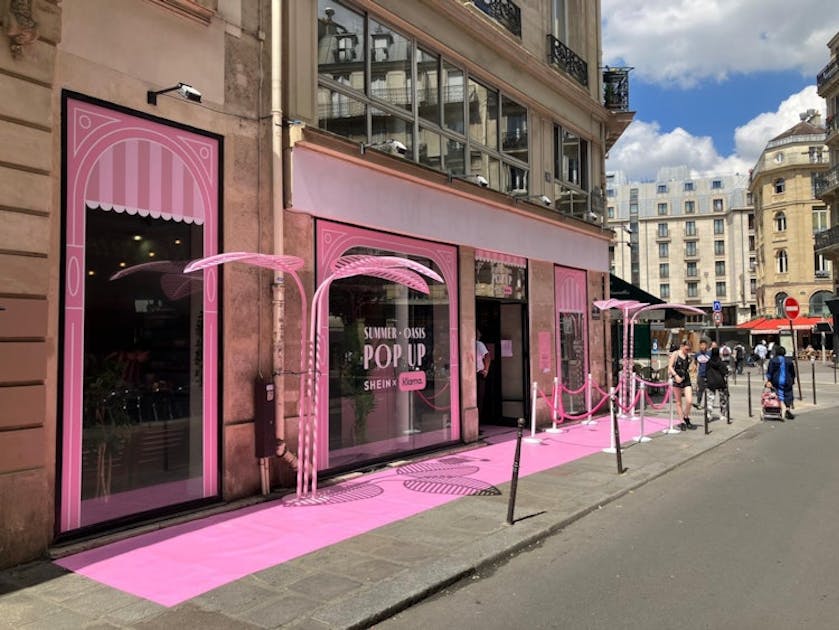 Chanel prestigious double popup store in Paris Le Marais