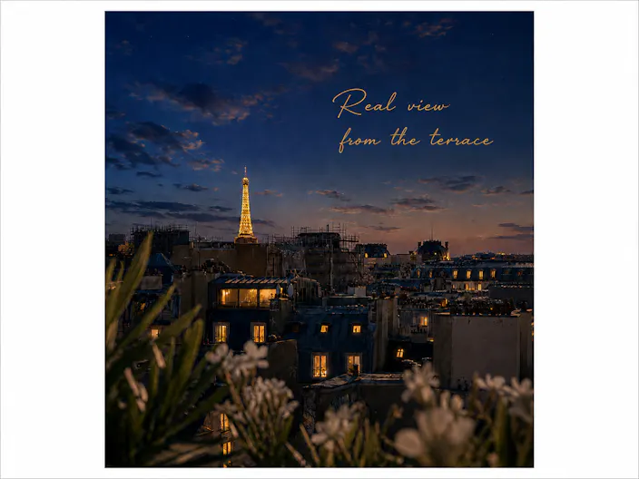 Terrasse avec vue 360 sur Paris & Appartement d'artistes - Image 1