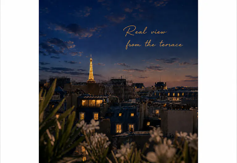 Terrasse avec vue 360 sur Paris & Appartement d'artistes - Image 1