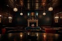 BEAUTIFUL SPEAKEASY BAR AND LOUNGE WITH FIREPLACE
