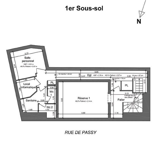 162 sqm Boutique on Rue de Passy, Paris 16th