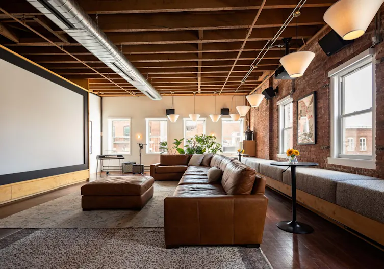Comfortable and Chic Screening Room - Image 3