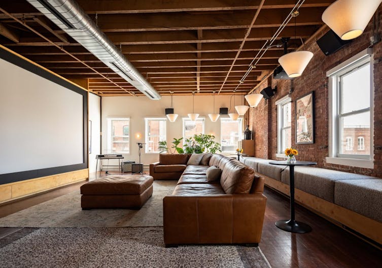 Comfortable and Chic Screening Room - Image 3