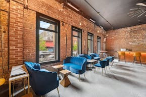 Spacious, Private Luxe Lounge w/ Exposed Brick & Woodwork - Image 7
