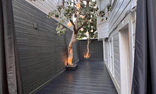 A modern retail space with attached garden and garden office - Image 3