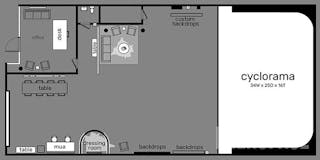 Pre-Lit Cyc Wall Photo Studio - Film / Video Cyclorama with RGB / Design Sets Available - Image 2